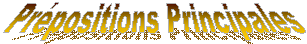 Pr�positions Principales